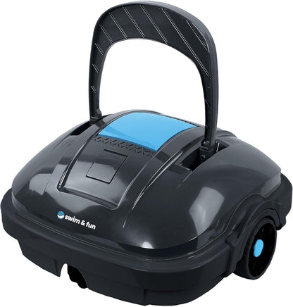 Swim & Fun - Marino zwembadrobot: moeiteloos zwembadreiniging met intelligent design. Snel filtersysteem en eenvoudige bediening. Ontdek het heldere zwembad met één druk op de knop!