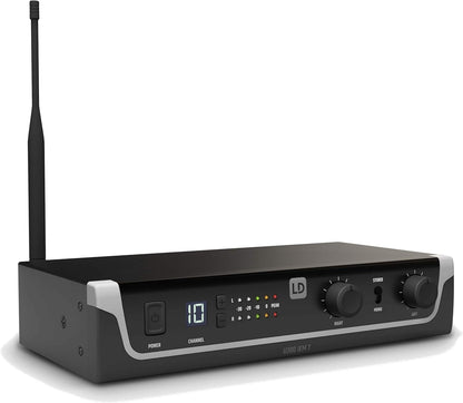 Draadloos In-Ear Monitorsysteem – In-Ear Monitor – Monitor Systeem – Bodypack Ontvanger – Oordopjes Set – 863-865 MHz + 823-832 MHz – Tot 100 Meter Bereik – 12 Selecteerbare Kanalen