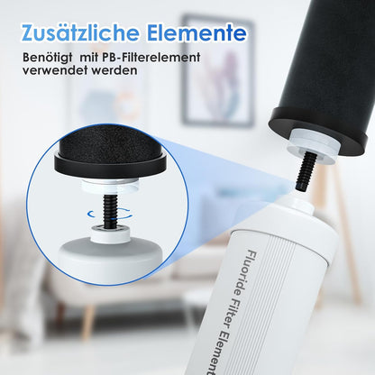 Zwaartekracht Waterfilter 11 Liter – Zwaartekrachtfilter – Waterzuiveraar – Drinkwaterfilter – Waterzuiveringssysteem – 6-Traps Filtratie – 304 Roestvrij Staal