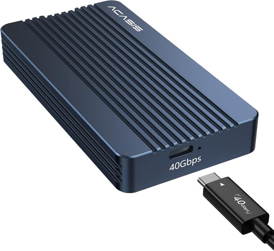ACASIS 40Gbps M.2 NVMe SSD Enclosure, TBU405 for M1 M2 Pro/Max, Compatible with USB3.2/3.1/3.0/2.0, M.2 Enclosure Support SSD 2280/2260/2242/2230 B+M M-Key