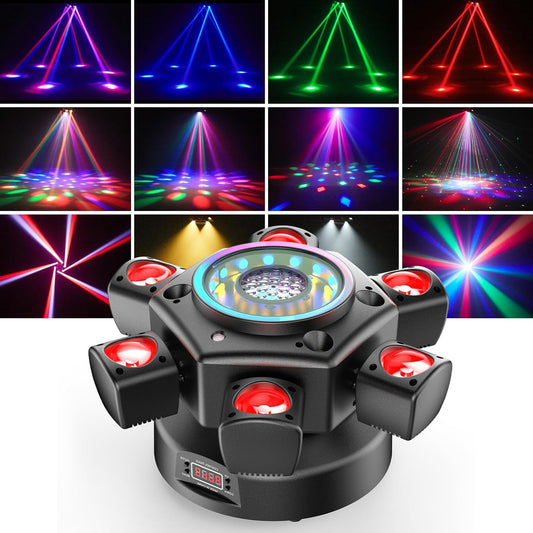 150W Moving Head – Beam Licht – Discobeleuchtung – Podium Lamp – Party Verlichting – RGBW LED – Magic Ball Effect – Afstandsbediening – DMX512 Strobe