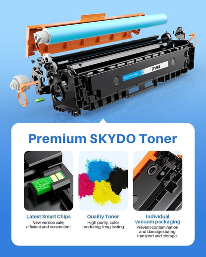Skydo 219X Toner met Chip Compatibel met H P 219A 219X Compatibel met H P LaserJet Pro 3202dn 3202dw Color LaserJet Pro MFP 3302fdn 3302fdng 3302fdw 3302fdwg 3302sdw 3302sdwg