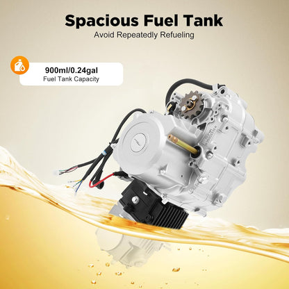 125cc 4-takt motor – Quad motor – ATV motor – Go-kart motor – Crossmotor – Elektrische start – Semi-automatische 3+1 versnelling met achteruit