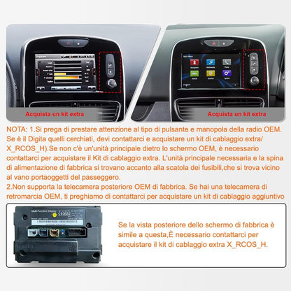 4+64GB Android 13 autoradio voor Renault Clio MK4 2012-2018 Renault Zoe Stereo 8-Core GPS Navi met Wireless CarPlay Android Auto Bluetooth 4G LTE WiFi