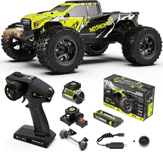 1/10 Brushless Monstertruck – RC Auto – Offroad Truck – RC Truck – RC Monstertruck – 4WD Aandrijving – 80 km/u Snelheid – Waterbestendig Chassis - QUORE