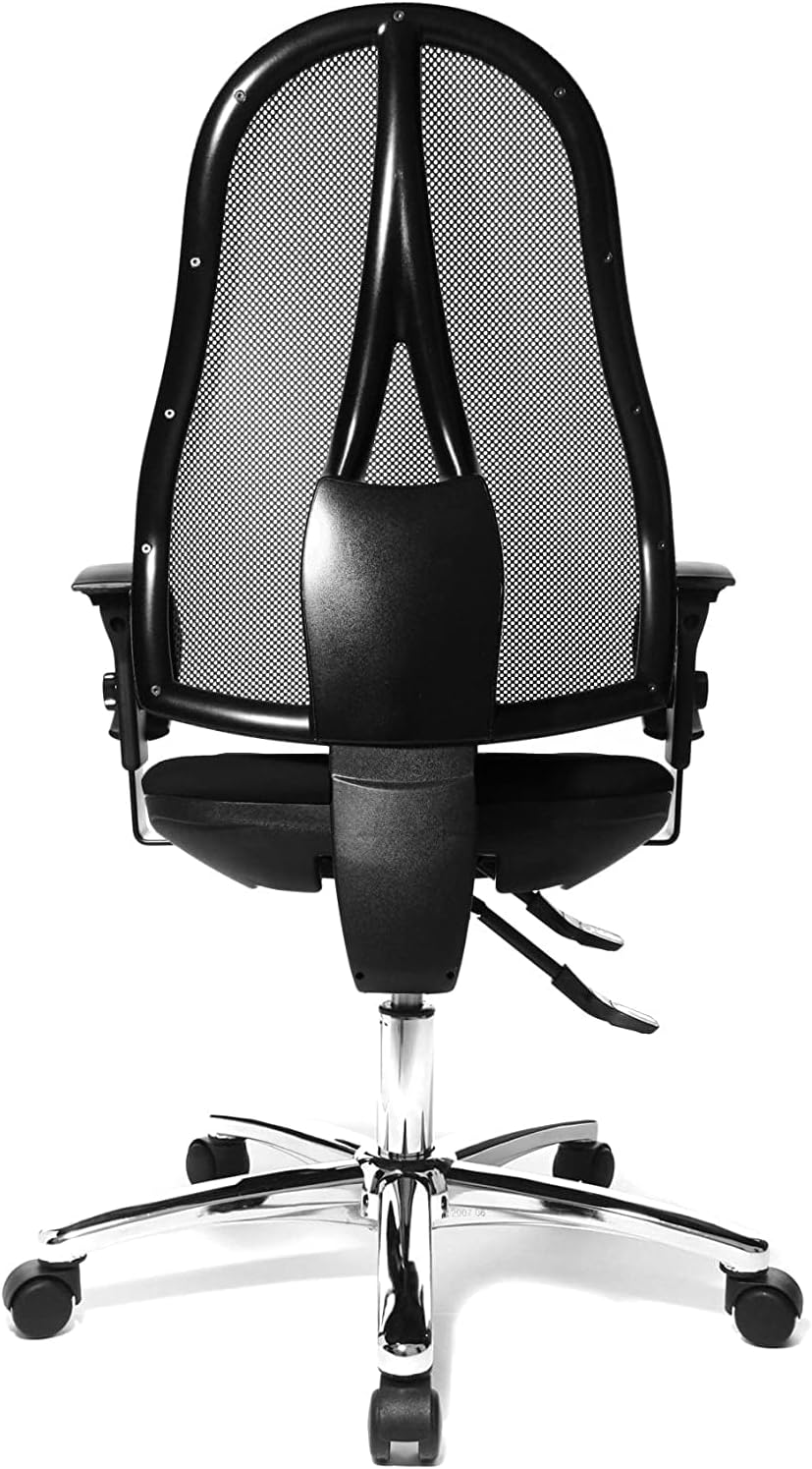Topstar Open Point SY Deluxe Ergonomische Draaistoel Incl. Armleuningen, Stof, Zwart, Een Maat