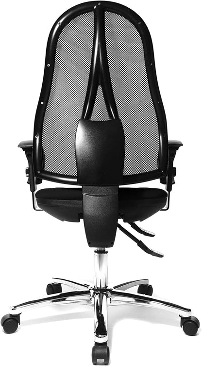 Topstar Open Point SY Deluxe Ergonomische Draaistoel Incl. Armleuningen, Stof, Zwart, Een Maat