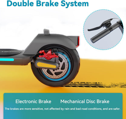 M MEGAWHEELS Elektrische step voor volwassenen, looptijd 30-35 km, maximale snelheid 25 km/u, 25 inch banden, motor 350 W, maximale belasting 120 kg, app-bediening, opvouwbaar en draagbaar