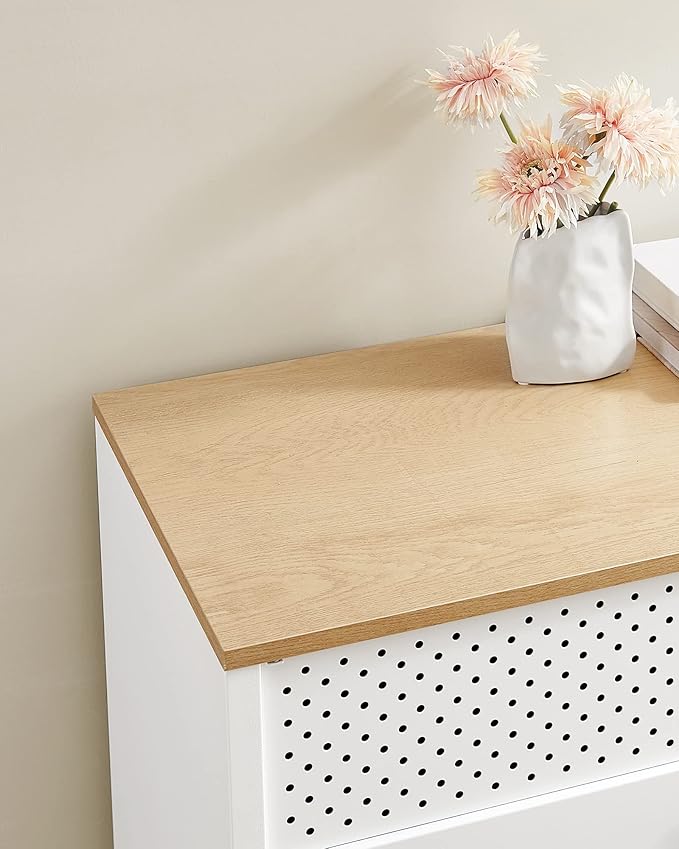 Kast - Dressoir - Archiefkast - Kantoorkast - Opbergruimte - 80 cm x 40 cm x 76 cm - Wit - QUORE
