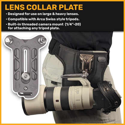 Spider Holster SpiderPro Uniek camerasysteem v2 professionele transportset voor DSLR-camera's en spiegelloze camera's en zware uitrusting. Inclusief riem met geïntegreerde hoes