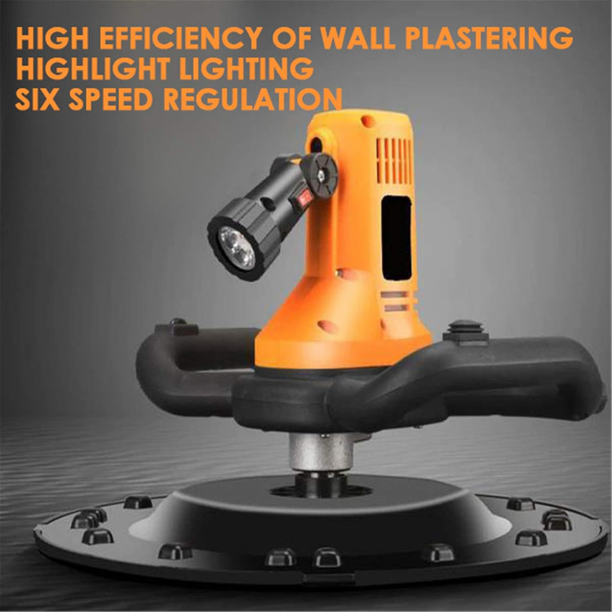 multifunctional wall smoothing and polishing machine Concrete trowel with variable speed from 80–600 rpm with mixing rod and 4 sanding papers (39x40x36)