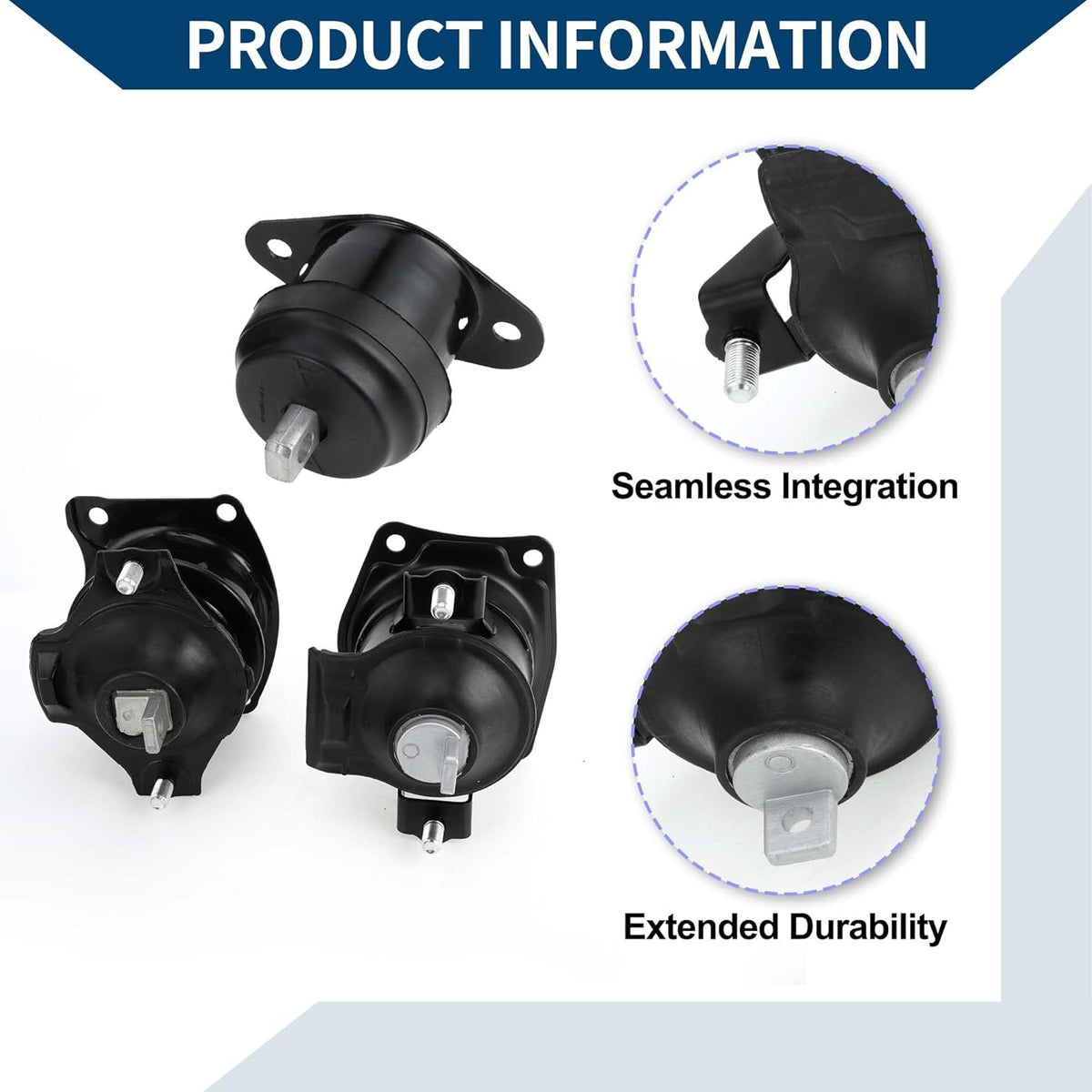No.50830SDBA02 Motorbevestigingsset voor Honda Accord 2.4L Auto 2003-2007 / Voor Achter Voor Rechts Motor Transmissiebevestigingsset / 1 Set