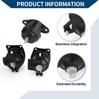 No.50830SDBA02 Motorbevestigingsset voor Honda Accord 2.4L Auto 2003-2007 / Voor Achter Voor Rechts Motor Transmissiebevestigingsset / 1 Set