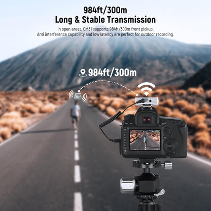 Draadloze Lavaliermicrofoon – Draadloze Microfoon – Lavalier Microfoon – Clip-On Microfoon – Microfoonset Voor Telefoon En Camera – Plug-And-Play Zonder App – 8 GB Intern Geheugen En Tot 250 M Bereik
