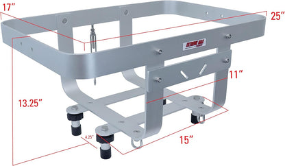 Extreme Max 3005.5254 BoatTector Aluminium PWC Cargo Rack/Koelhouder - Compatibel met RotoPax Brandstofblikbevestigingen