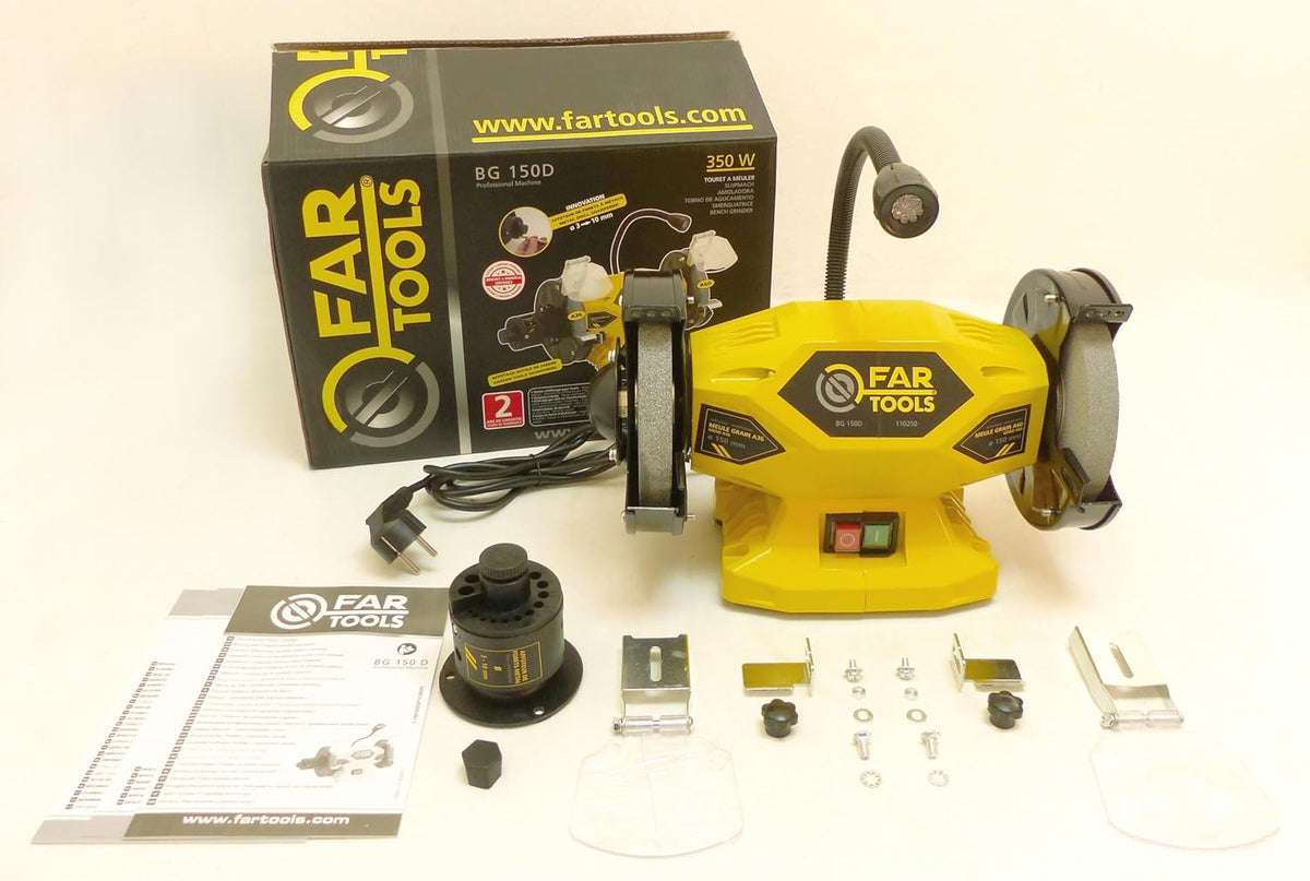 Fartools 110250 slijpmachine, 400 W, diameter 150 mm, diameter 2150, geel