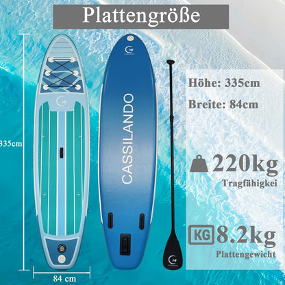 CASSILANDO Stand Up Paddle Board, SUP opblaasbaar, stand-up