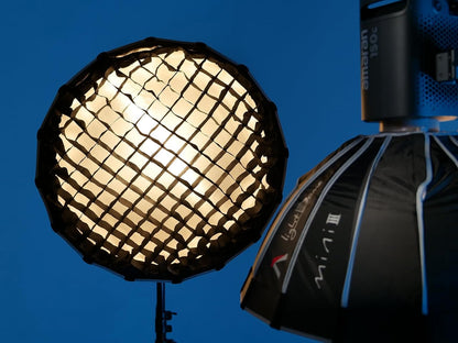 Parabolische Softbox – Reflectorkit – Lichtmodifier – Diffuserset – Studio Softbox – 21,6 Inch – Compact Ondiep Ontwerp – 40° Honingraatraster