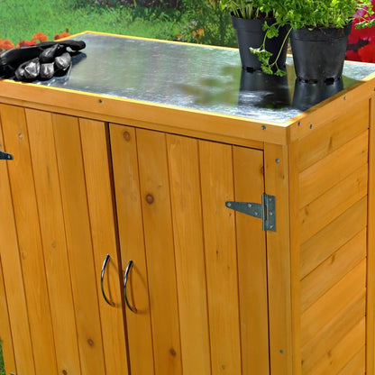 Melko Garden cabinet/tool cabinet with 2 doors, 75 cm × 40 cm × 90 cm (W x L x H) - QUORE