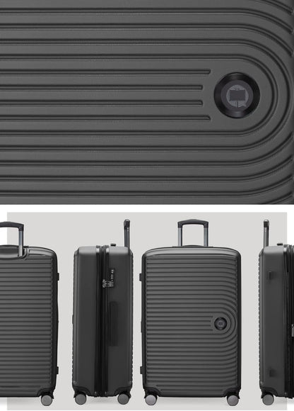HAUPTSTADTKOFFER - Mitte - hard shell Koffer Trolley, Ingecheckte bagage uitbreidbaar, TSA, 77 cm, 130 L, Grafiet