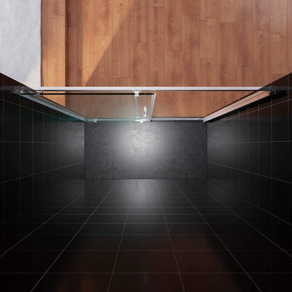 Douchecabine – Douchewand – Douchedeur – Glasschiebetür – Schuifdeur – 170 x 185 cm – 5 mm Gehard Veiligheidsglas – Verstelbaar Aluminium Frame