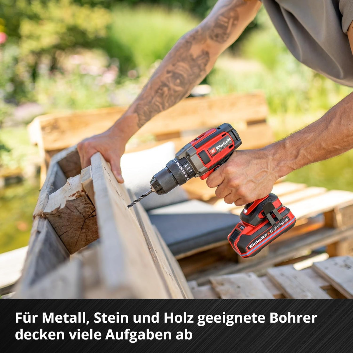 Einhell Gereedschapskoffer voor renovatie, 78 delen (renovatie, boor, bit, spatel, tang, hamer, e-case-systeem)