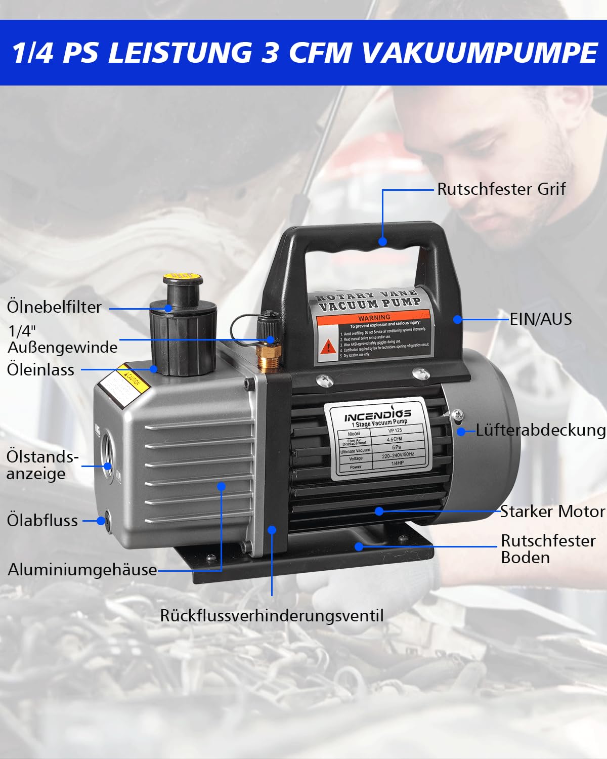 INCENDIOS vacuum pump 3fm - QUORE