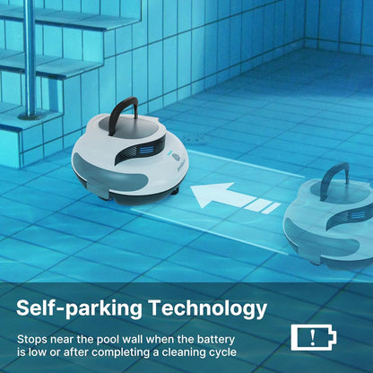 POOLPURE Piscina Zwembadrobot, 5000 mAh Pulizia Doppio motor, dubbele Hall-sensor, led-display, Parcheggio Automatico, IPX8 Impermeabile, draadloze zwembadstofzuiger