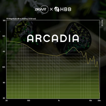 Linsoul ZiiGaat x HBB: Arcadia In-Ear Monitor, 1DD+2BA hybride oortelefoon IEM, bedrade gaming oordopjes, professionele geluidsisolerende binnen-ear monitoren met afneembare IEM-kabel voor muzikanten