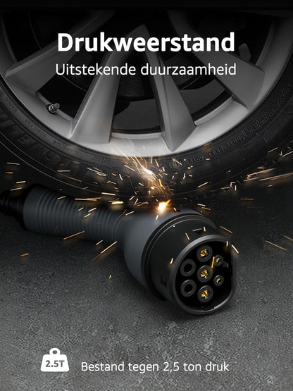 Bokman Type 2 Laadkabel, 22 kW / 32A / 3 Fase / 8M / Modus 3, Type 2 naar Type 2 EV Oplaadkabel Elektrische Auto Laadkabel voor EV & PHEV