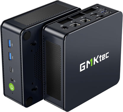 GMKtec M6 Ultra Gaming Barebone Mini-PC Ryzen 5 7640HS (aufgerüstet auf 6600H/6800U), KEIN RAM, KEINE SSD, Dual-NIC-LAN 2,5 GbE Mini-Computer, dreifaches 4K-Display, WiFi 6, USB4, BT 5.2, DP