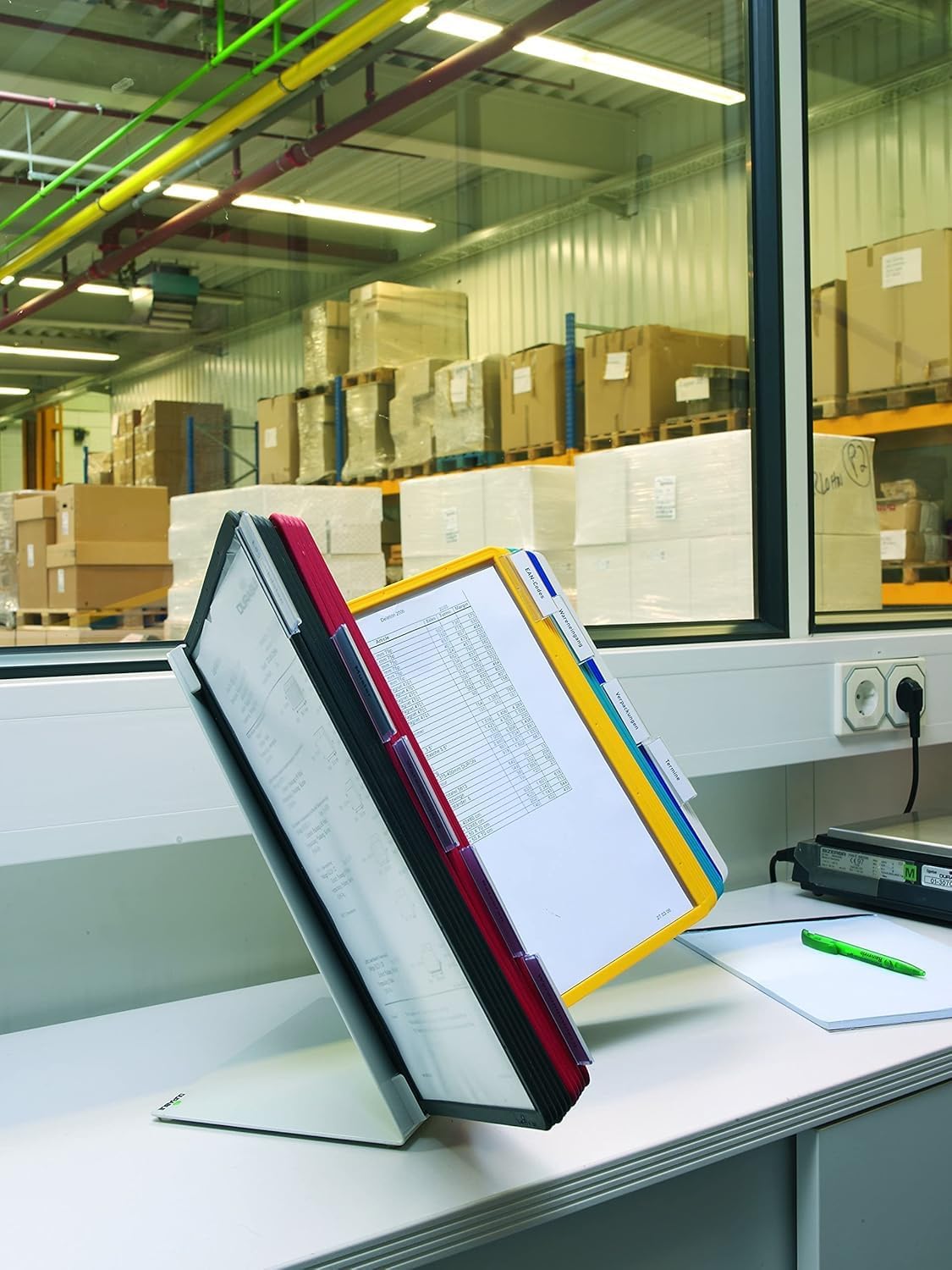 Durable 551000 Tafel zichtpanelen systeem (Vario Tafel 30, met 30 A4-zichtpanelen) meerkleurig.