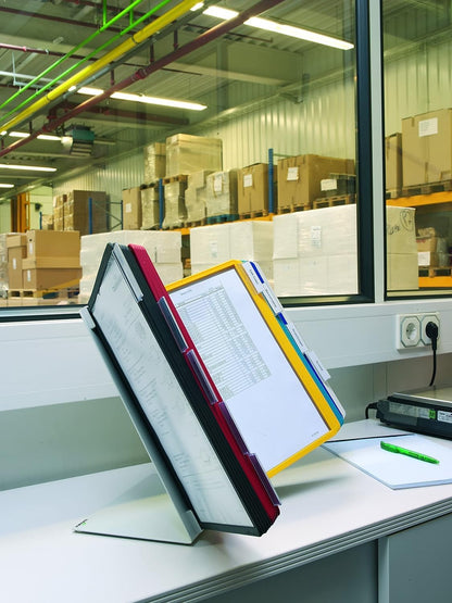 Durable 551000 Tafel zichtpanelen systeem (Vario Tafel 30, met 30 A4-zichtpanelen) meerkleurig.