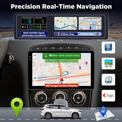 Android Autoradio – Auto Multimedia Systeem – Navigatiesysteem – Touchscreen Radio – Aftermarket Headunit – 9 Inch HD Scherm – Wireless CarPlay & Android Auto