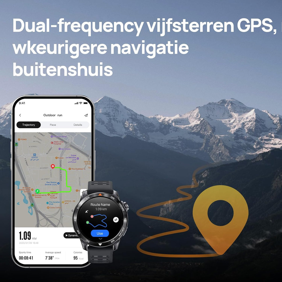 Mibro GS Pro2 Smartwatch voor Heren met GPS, Hardloophorloge met 1,43" AMOLED, Sporthorloge Stappenteller, Hartslagmeter, SpO2, 150+ Sportmodi, Padel, Zwemmen, Fietsen en Hardlopen (Donkergrijs)