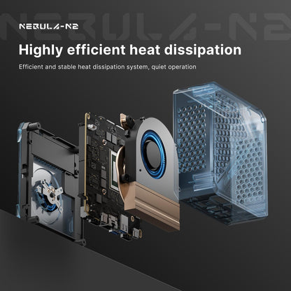 N2 Pro Mini-PC Ryzen 7 6800H (8C/16T, 4,7 GHz), gaming-desktop, 32 GB DDR5,1TB SSD, Pre-OS11 Pro/WiFi 6E/BT5.2/2,5GLAN/4K UHD/Quad Monitor/Thuis/Kantoor