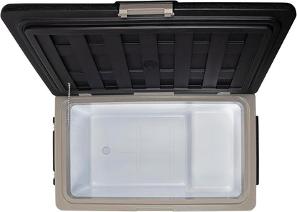 Steamy-E Single Zone 75 Roller, Elektrische Compressor Koelbox op Wielen, 74 Liter, Zwart, 12V/230V, voor vriezen en koelen van -20 tot +20, ideaal voor op de camping
