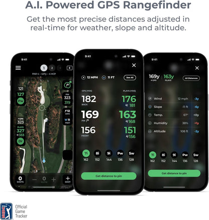Arccos Slimme sensoren: automatisch golfspelvolgsysteem, AI-aangedreven GPS-afstandsmeter en slimme clubafstanden (Gen 4, rook)