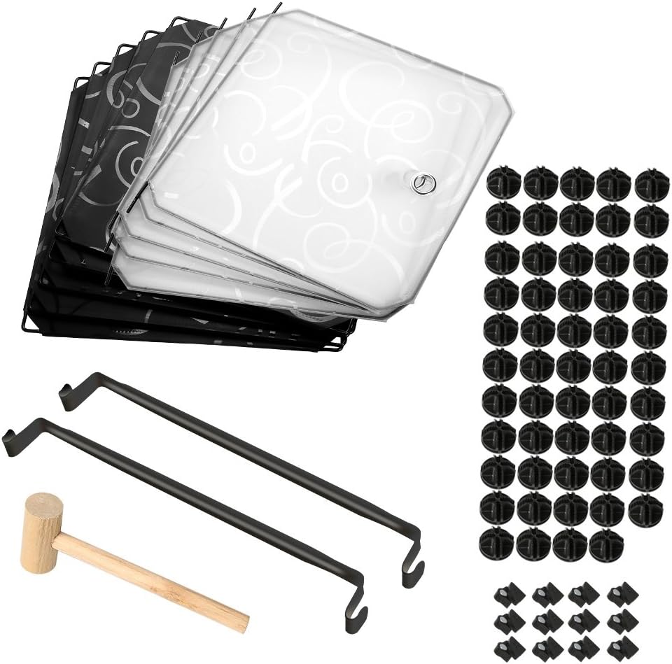 Mondeer Draagbare kledingkast, opbergrek, modulaire opbergkubus van kunststof van stabiel metaal, eenvoudige montage voor kleding, accessoires, speelgoed (zwart, 20 kubussen)
