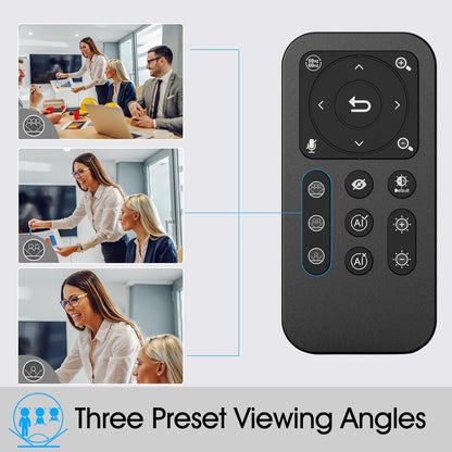 Webcam – Streaming Webcam – USB Webcam – Laptop Webcam – Vergadercamera – 4K-UHD Met AI-Tracking En HDR – Dubbele AI-Ruisonderdrukkende Microfoons