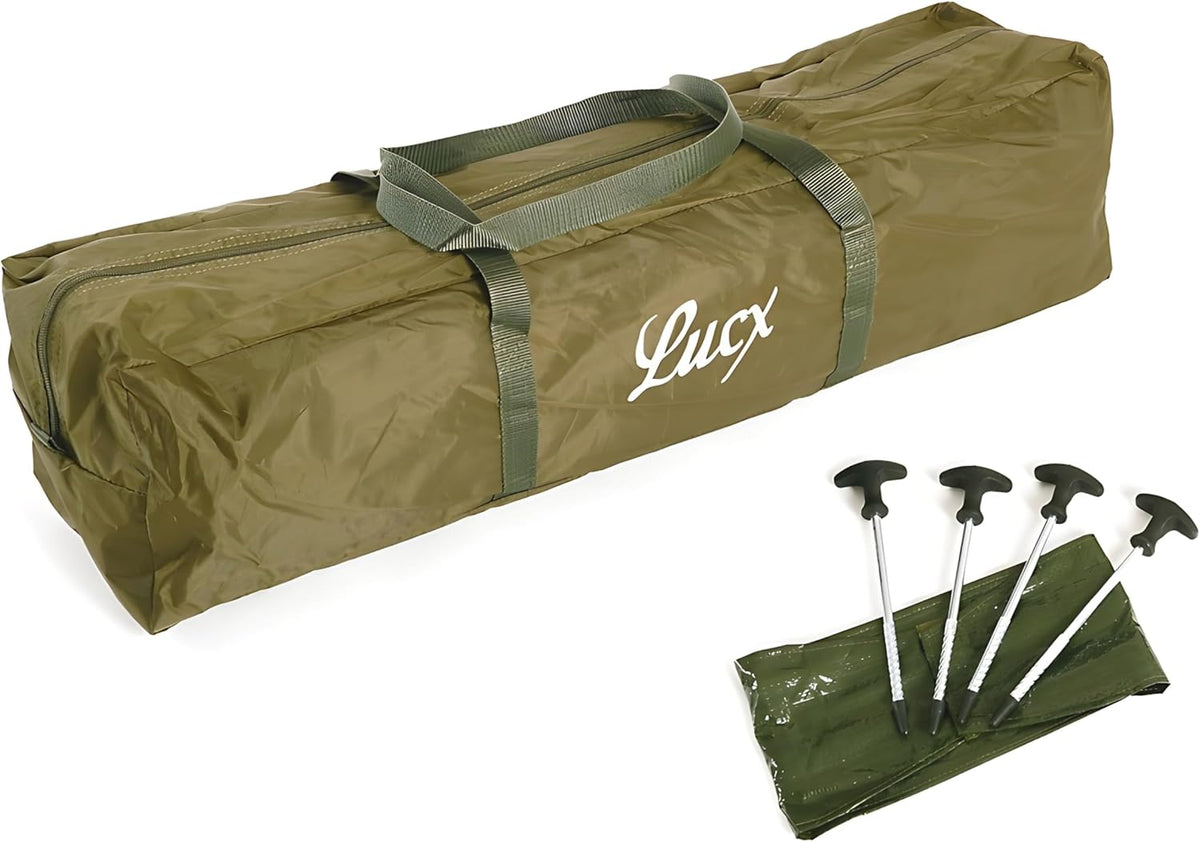 Lucx® Ruck Zuck Tent, vistent, 1-2 man bivvvvy, karpertent, campingtent, secondentent, snelopbouwtent