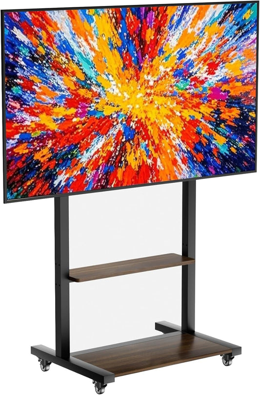 unho Tv-standaard, televisiestandaard met AV-planken voor 40-86 inch televisie