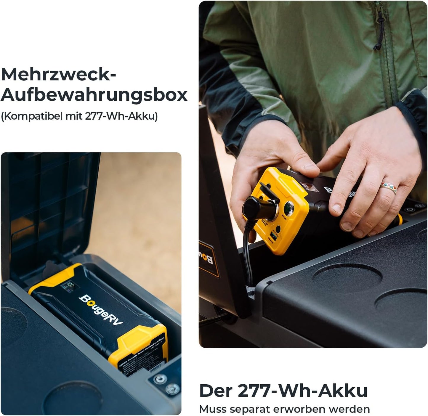 BougeRV CRPRO Compressor koelbox 12 V, 29 liter auto koelbox (-20 °C ~ 10 °C), 12/24 V DC & 110-240 V AC draagbare auto koelkast, 12 V koelkast, voor auto, camping, reizen, grijs