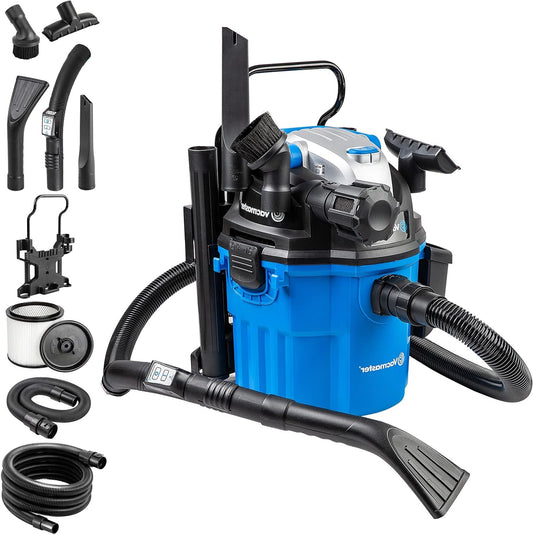 Nat- en Droogzuiger – Stofzuiger – Bladblazer – Werkplaatszuiger – Multifunctionele Zuiger – 1500W Krachtige Motor – 18 Liter Tank - QUORE
