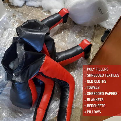 MMA Grappling Dummy Judo Bokszak Dummy BJJ Worstelen Dummy Zittende Positie Braziliaanse JIU Jitsu Inzending Zelfverdediging Training Vinyl Multicolor Kies Dummy 170cm ONGEVULD