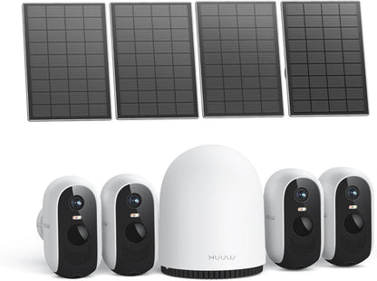 Bewakingscamera Buiten – Buitencamera – Veiligheidscamera – Camerabewaking – Outdoor Camera – 2K QHD Resolutie – Zonne-energie Met Ingebouwde Accu