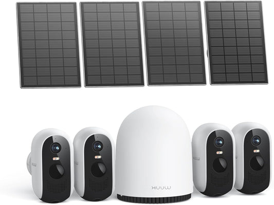 Bewakingscamera Buiten – Buitencamera – Veiligheidscamera – Camerabewaking – Outdoor Camera – 2K QHD Resolutie – Zonne-energie Met Ingebouwde Accu