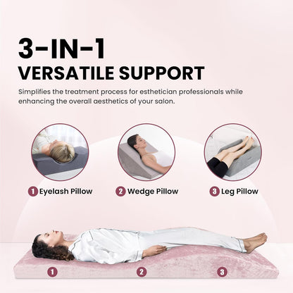 Lash Bed Topper van Hoogwaardige Dichtheidsschuim – Ergonomisch Wimperkussen voor Massagetafel, Comfortabel Foam Matras voor Schoonheidssalon