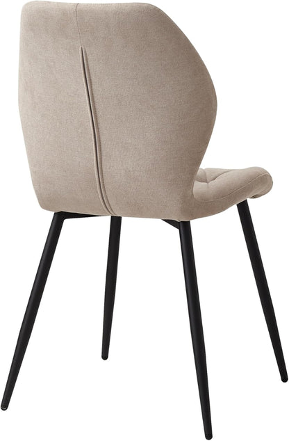 Eetkamerstoelset van 4 - Stoelen - Keukenstoel - Scandinavisch minimalistisch - Beige