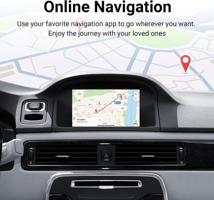 Draadloze CarPlay Decoder – CarPlay Interface – Android Auto Adapter – Infotainmentsysteem Upgrade – Dashboard Connector – Plug & Play Installatie – Dual-Band WiFi & Bluetooth 5.0